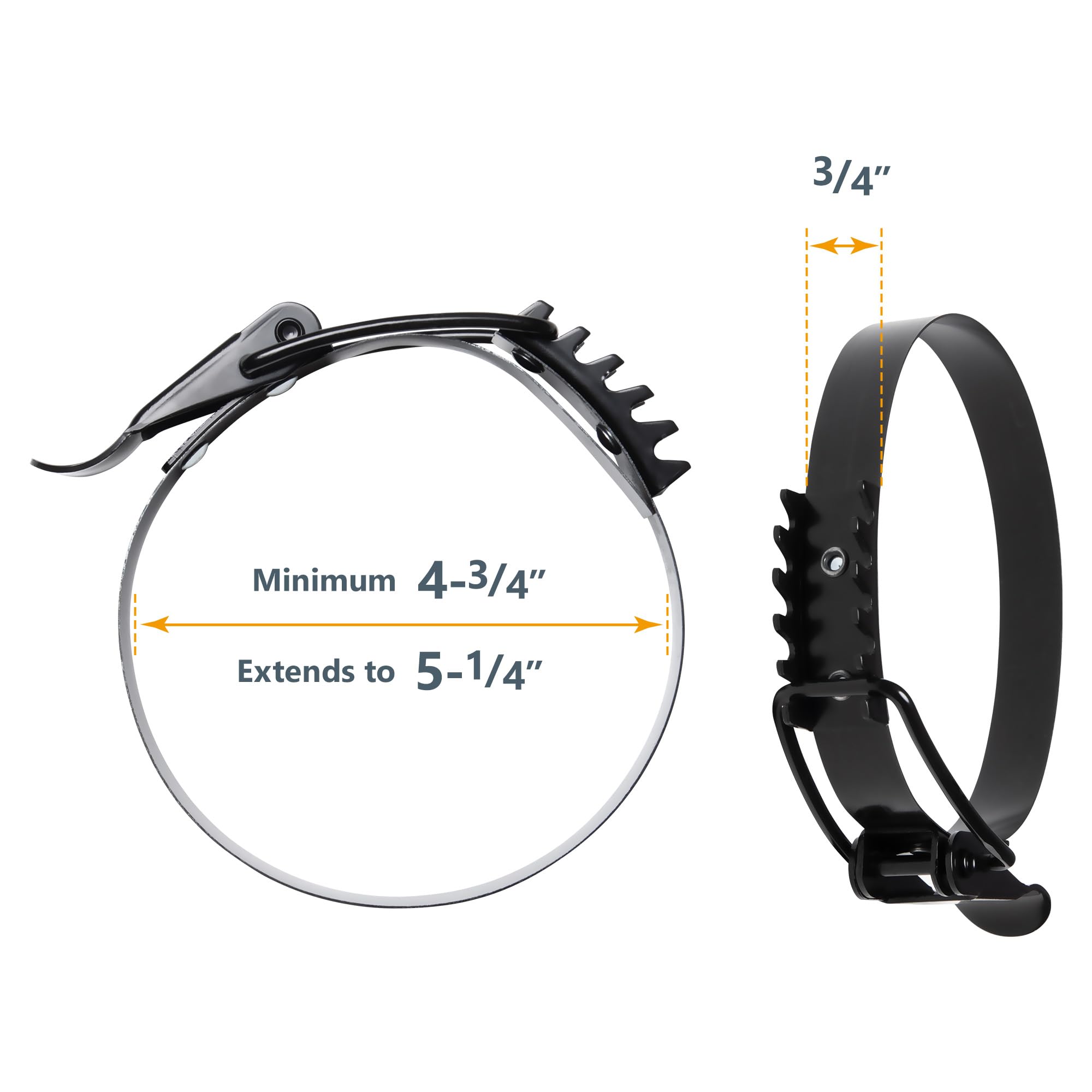 Amazon | POWERTEC 71835 5インチバンドクランプ 4-3/4インチから5-1/4